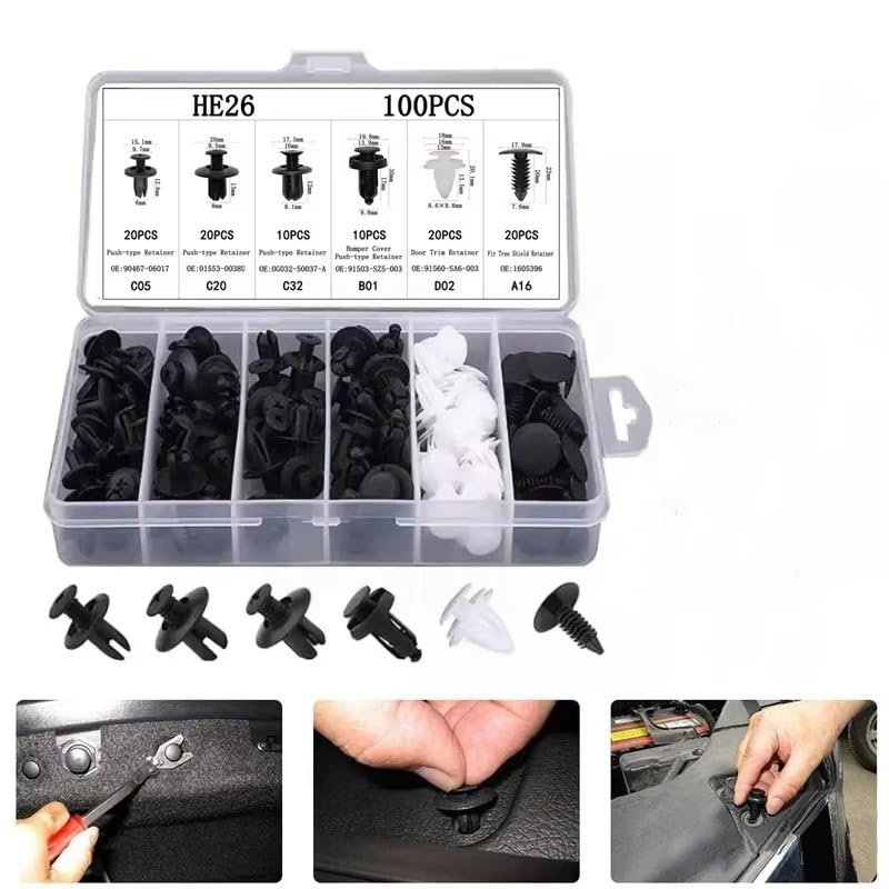 Kit de Clips Rápidos para Automóvil
