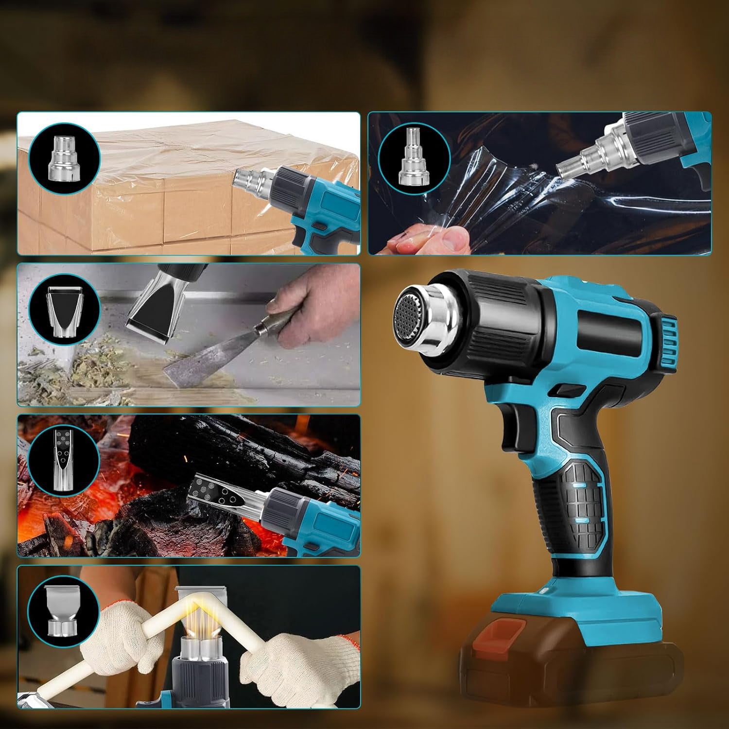 Pistola de calor inalámbrica